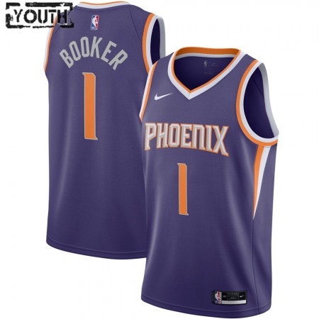 Maglia Phoenix Suns Devin Booker 1 2020-21 Nike Icon Edition Swingman - Bambino